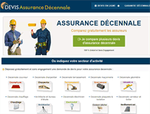 Tablet Screenshot of devis-assurance-decennale.fr